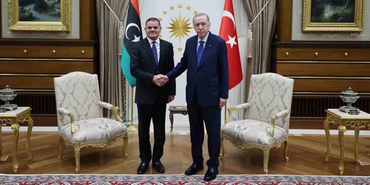 Erdoğan, Libya Millî Birlik Hükümeti Başbakanı Dibeybe’yi kabul etti