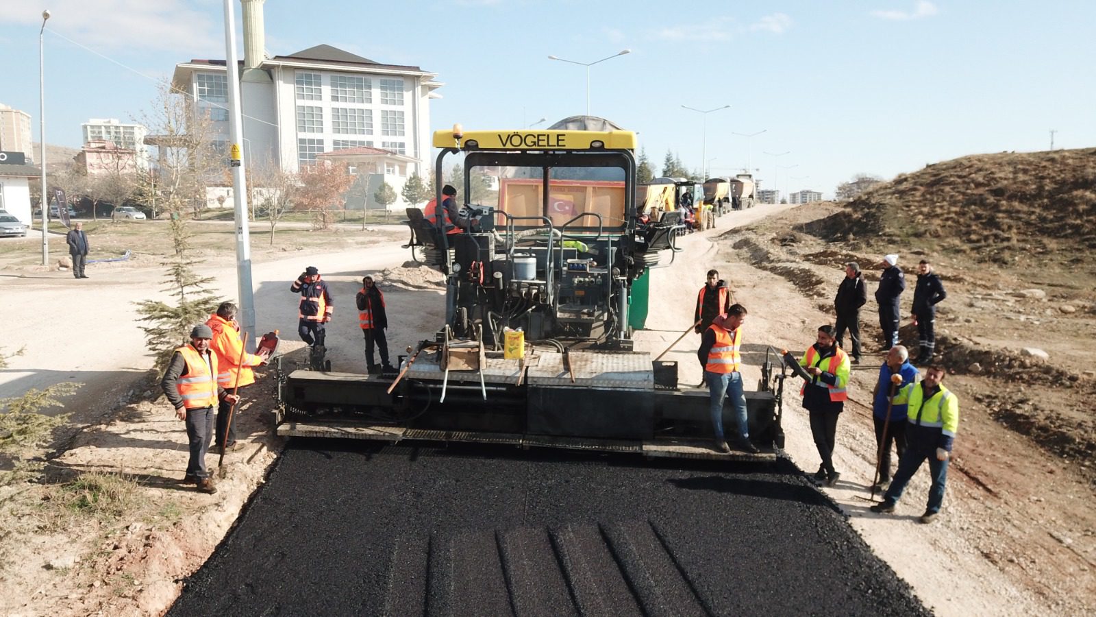 Yahşihan’da asfalt çalışması hızlandı