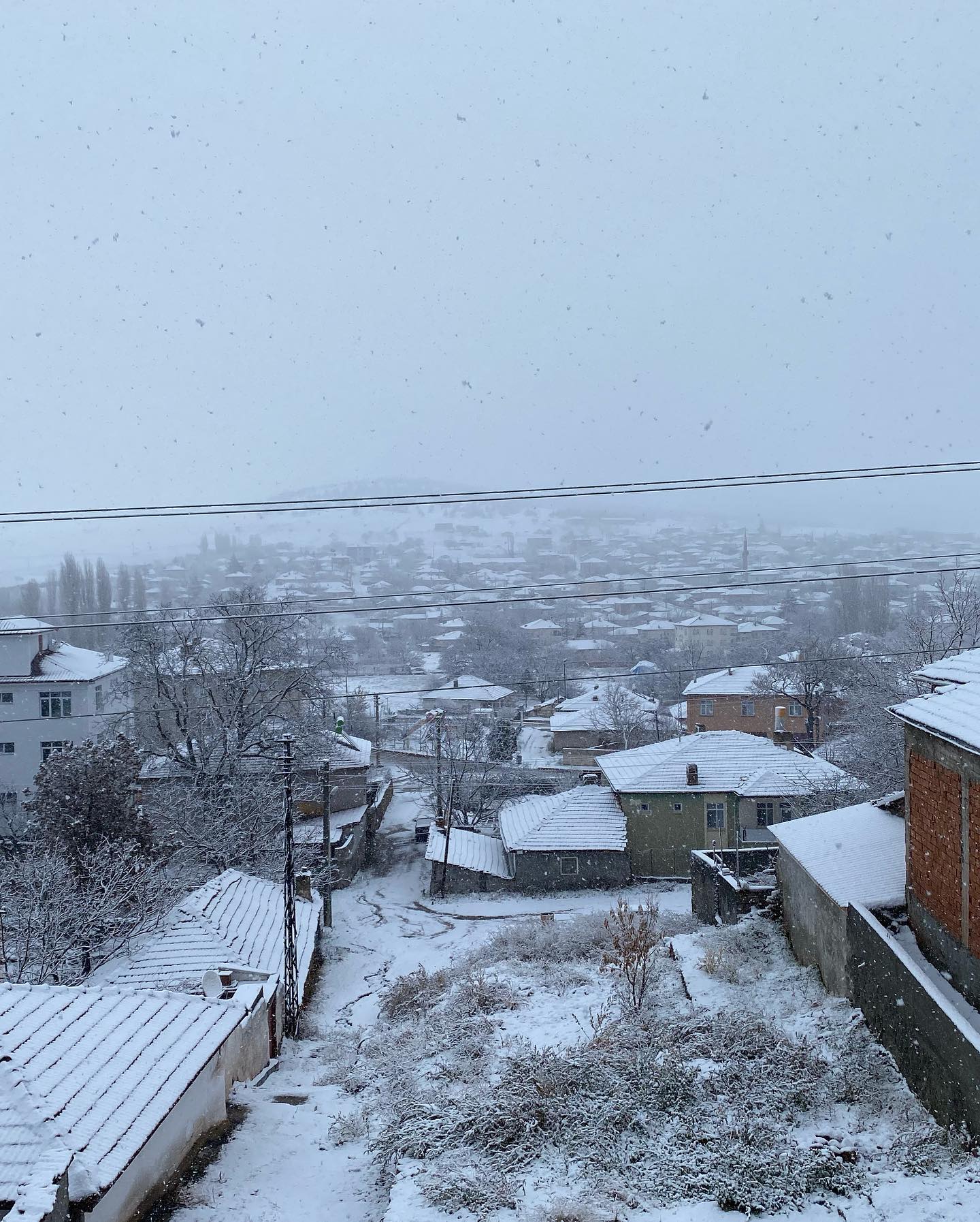 Kırıkkale'nin yüksük kesimleri beyaza büründü