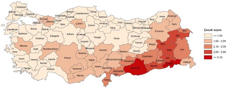 Kırıkkale'nin doğurganlık hızı 1,39 oldu