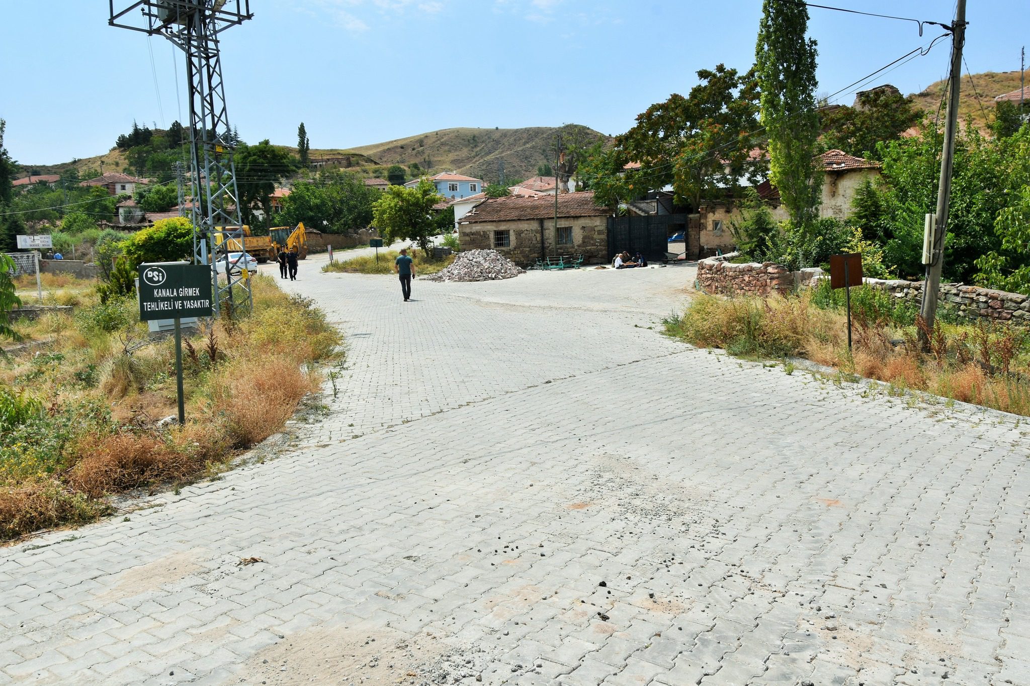 Kuzayyurt köyünde kilit parke çalışması