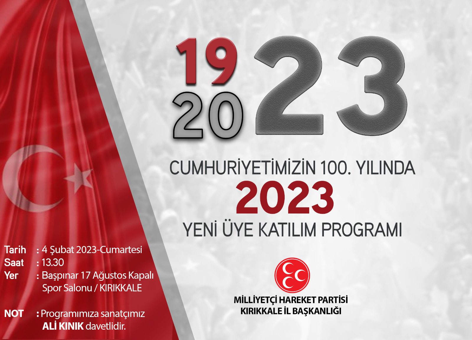 MHP’den yeni üye katılım programı