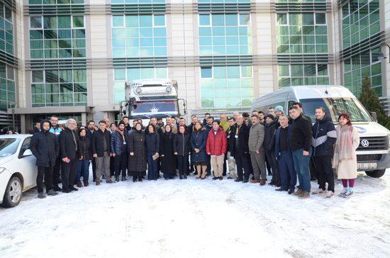 KÜ'den Deprem Bölgesine Tıbbi ve Ayni Yardım