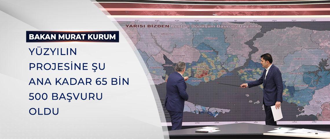 Yüzyılın Projesine Şu Ana Kadar 65 Bin 500 Başvuru Oldu