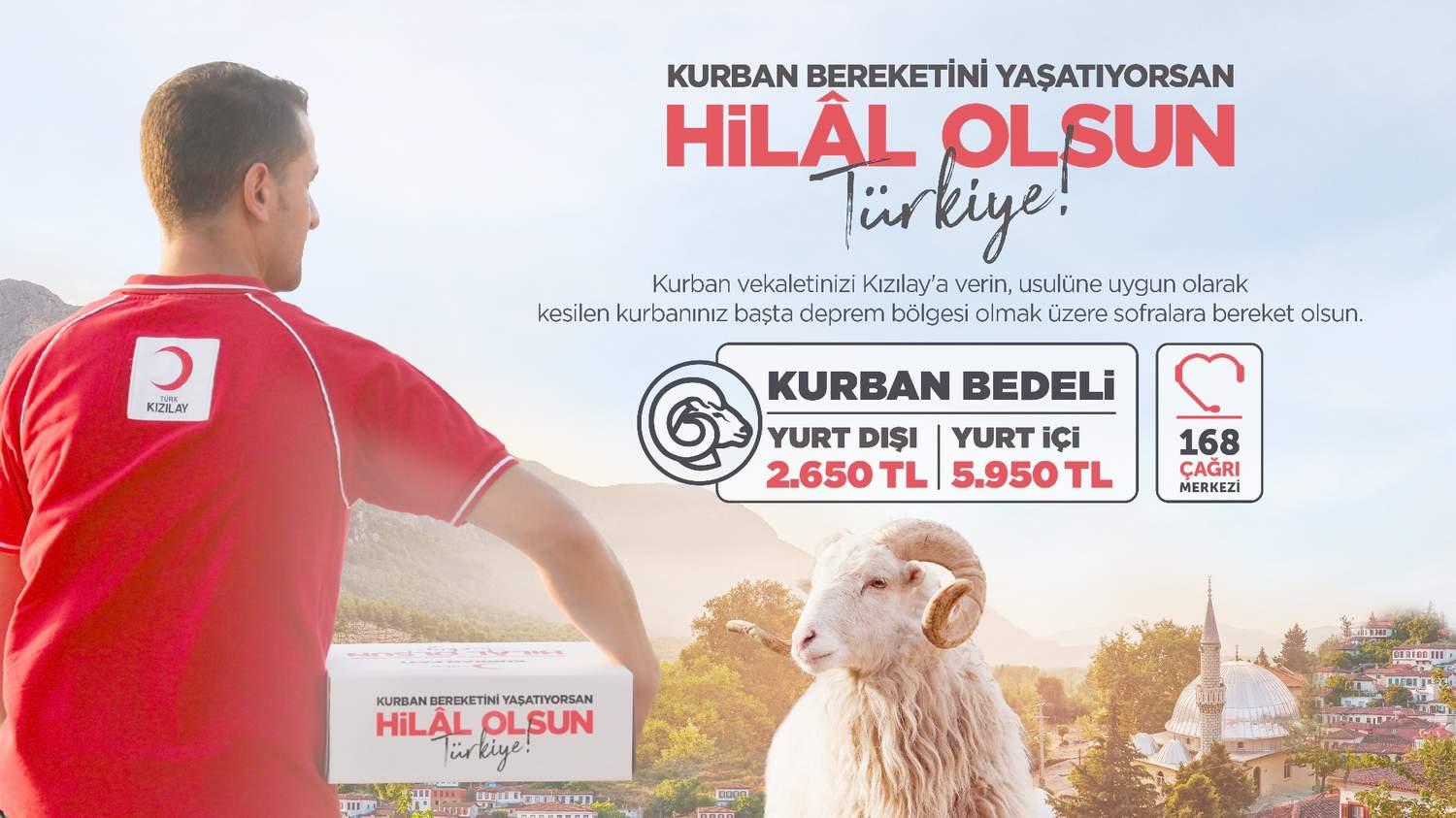 Kızılay Kurban Vekâleti Bedellerini Açıkladı