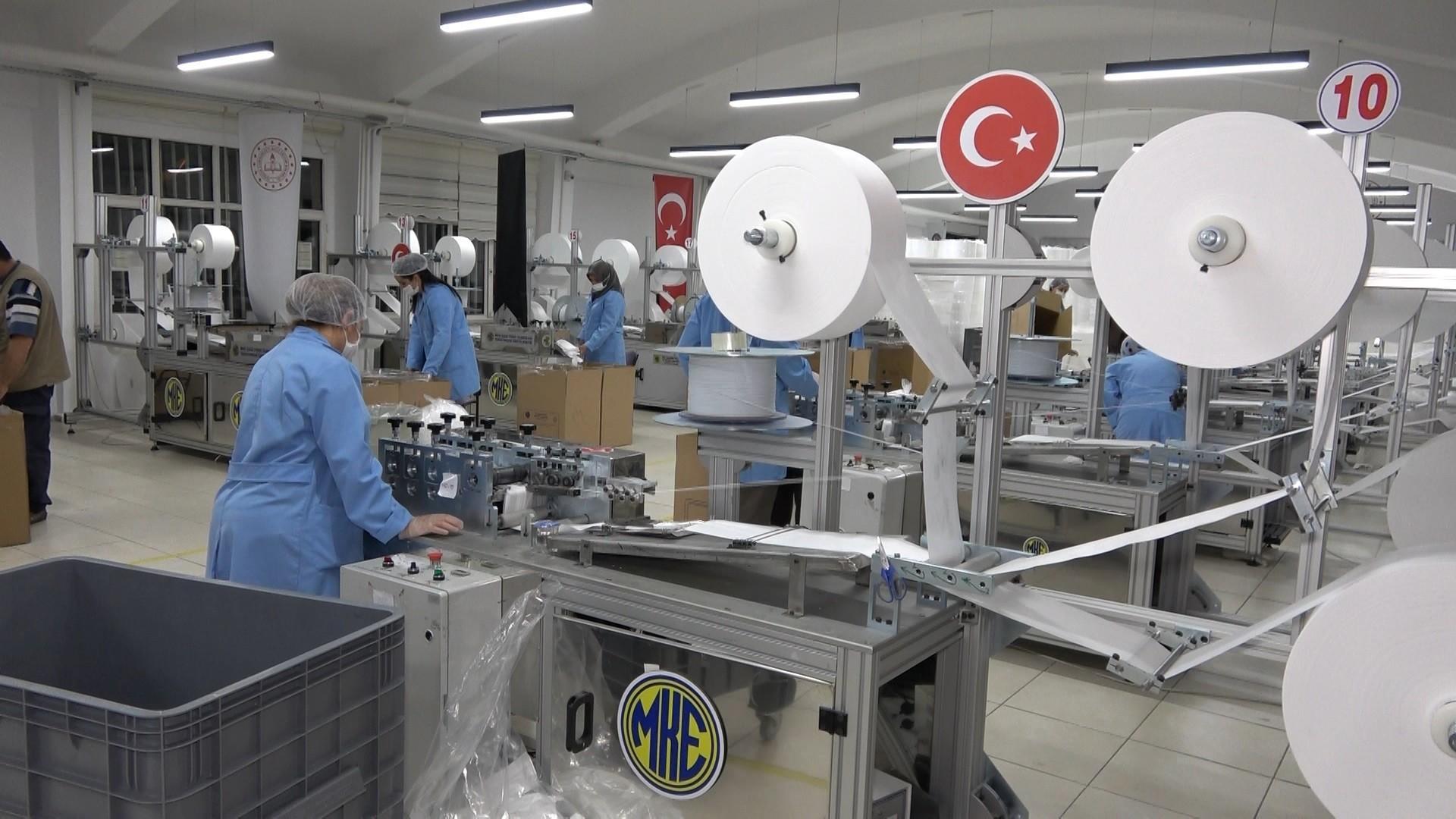 Kırıkkale’de 25 milyon maske üretildi Günlük hedef 3 milyon