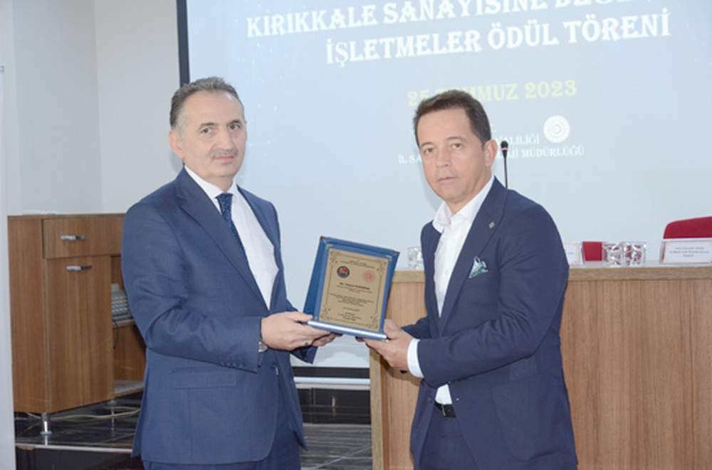 Kırıkkale ekonomisine katkı sunan firmalar ödüllendirildi