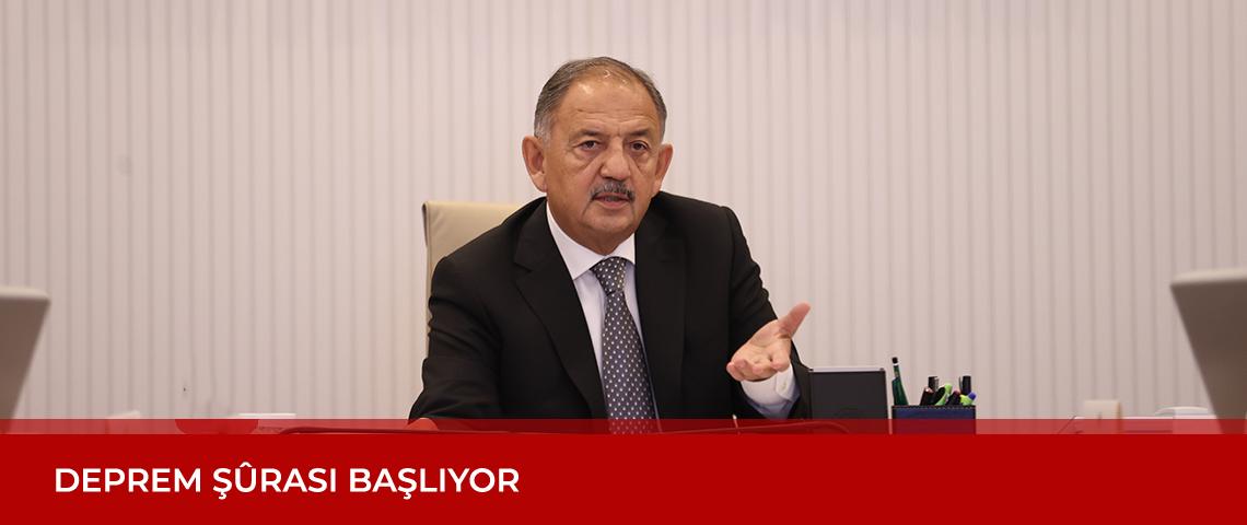 Deprem Şûrası Başlıyor