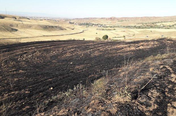 Kırıkkale’de tarla yangını Tarım arazisinde çıkan yangın 1 saatte söndürüldü