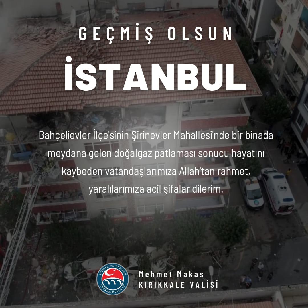 Vali Makas’tan ‘Geçmiş Olsun’ Mesajı