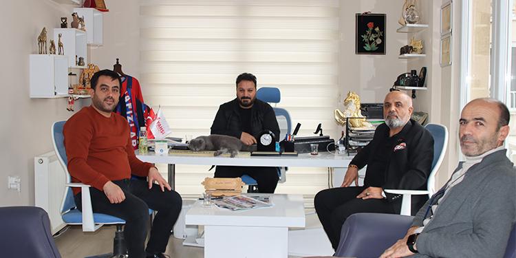 Kırıkkalegücü Futbol Kulübü Başkanı Şeref Akbal'dan hayırlı olsun ziyareti