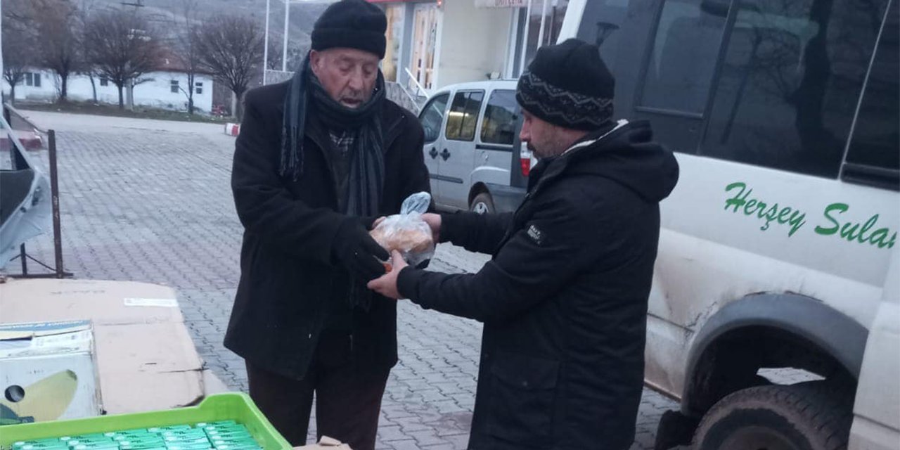 Sulakyurt’ta Belediyesi’nden esnaflara çorba ikramı
