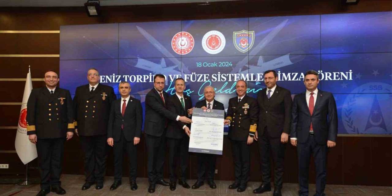 Deniz torpido ve füze sistemleri için imza töreni