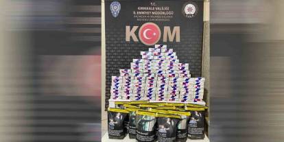 30 bin adet içi dolu makaron ele geçirildi