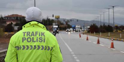 Kırıkkale’de 100 araç trafikten men edildi