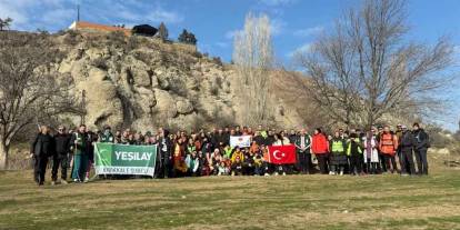 Bozkır dağcılık ve Yeşilay’dan birinci yürüyüş etkinliği